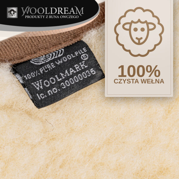 Pas lędźwiowy na kręgosłup ocieplający wełniany Wooldream