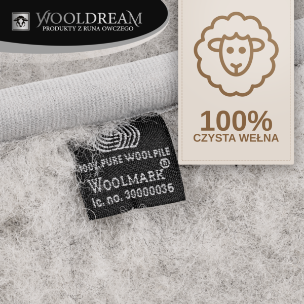 Pas lędźwiowy na kręgosłup ocieplający wełniany Wooldream