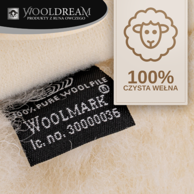 Poduszka wełniana z domieszką wełny kaszmirowej Wooldream