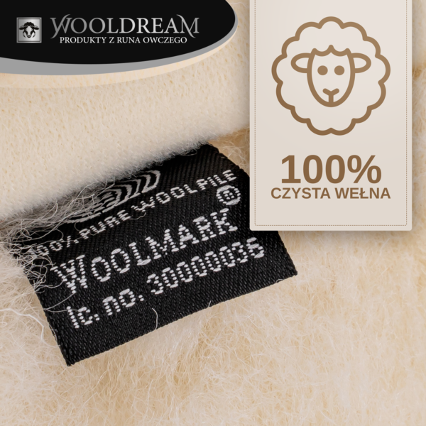 Poduszka wełniana z domieszką wełny kaszmirowej Wooldream