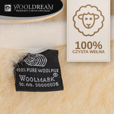 Ochraniacz na metarac z wełny owczej Merynos Australijski Wooldream