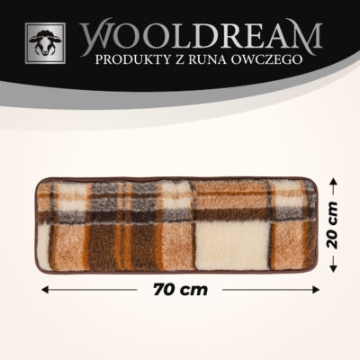 8 Pas lędźwiowy na kręgosłup ocieplający wełniany Wooldream