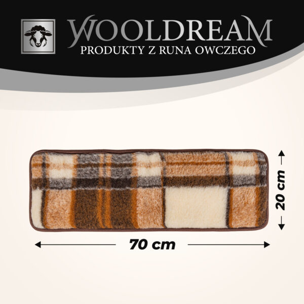 8 Pas lędźwiowy na kręgosłup ocieplający wełniany Wooldream