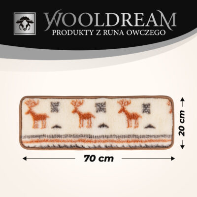 Pas lędźwiowy na kręgosłup ocieplający wełniany Wooldream