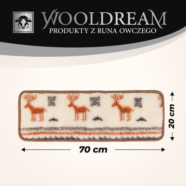 Pas lędźwiowy na kręgosłup ocieplający wełniany Wooldream