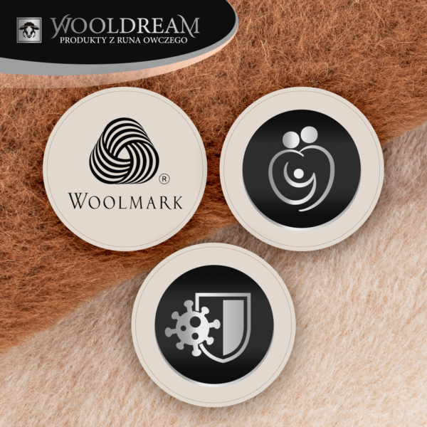 Poduszka wełniana z domieszką wełny wielbłądziej Camel Wooldream