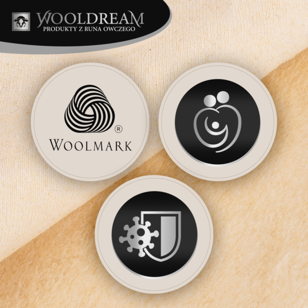 Prześcieradło z wełny owczej Merynos Australijski Wooldream