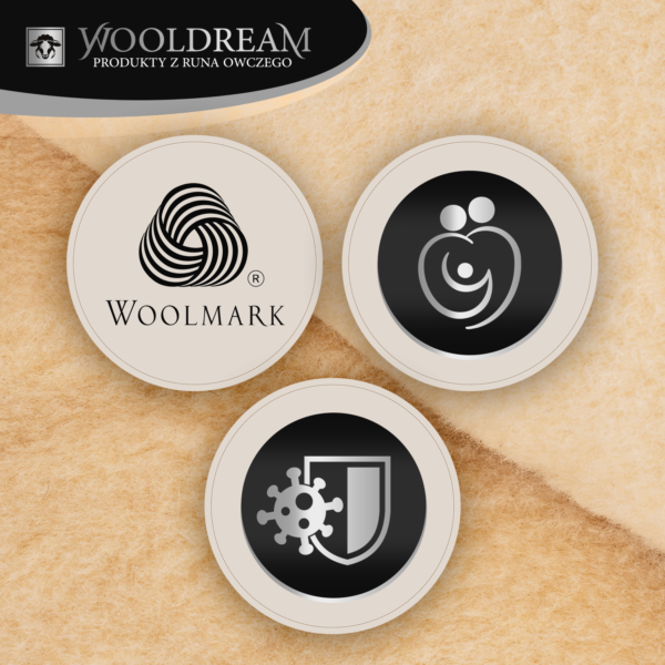 Pas lędźwiowy na kręgosłup ocieplający wełniany Wooldream