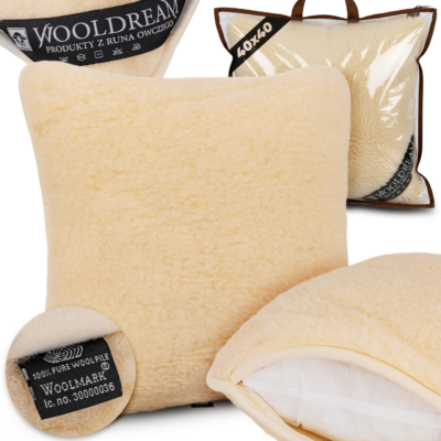 Poduszka z wełny owczej Merynos Australijski Wooldream