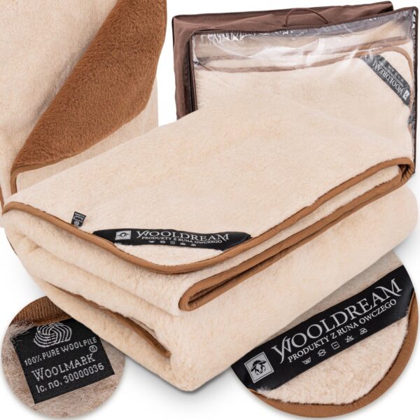 Kołdra wełniana z domieszką wełny wielbłądziej Camel Wooldream