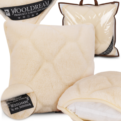 Poduszka wełniana z domieszką wełny kaszmirowej Wooldream