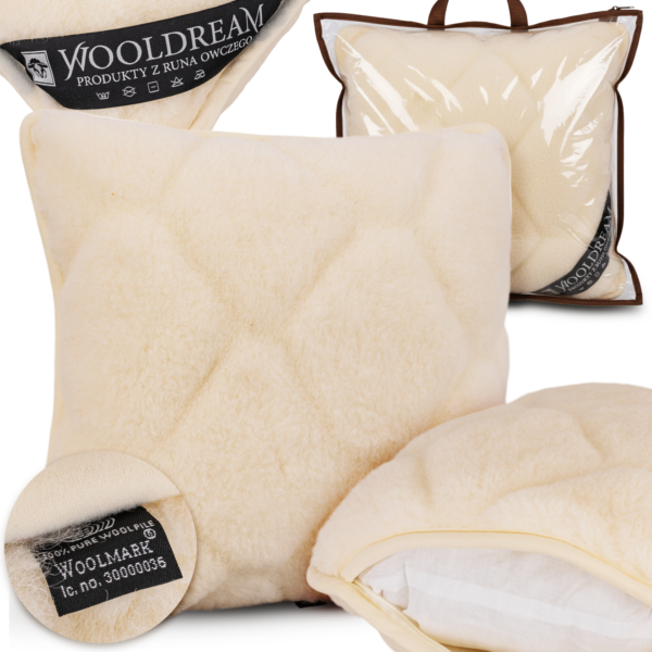 Poduszka wełniana z domieszką wełny kaszmirowej Wooldream