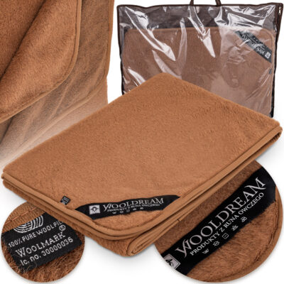 Prześcieradło wełniane z domieszką wełny wielbłądziej Camel Wooldream