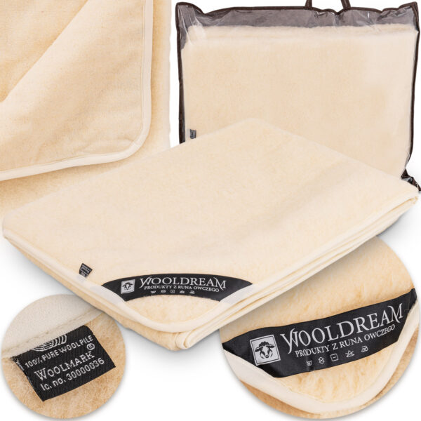 Prześcieradło z wełny owczej Merynos Australijski Wooldream